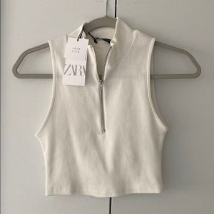 NEW Zara Zip Up Tank